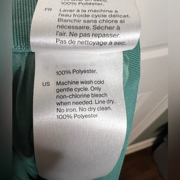 COS Wide Leg Pleated Palazzo Pants Teal Blue Green Womens Size Small GUC - Picture 8 of 8